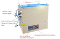 1100°C Dual Zone Tube Furnace Optional 11" Quartz Tube & Vacuum Flanges (24"  heating zone) - GSL1100XII11