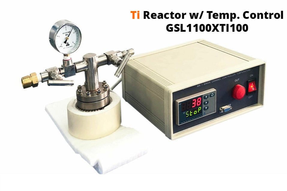 100ml Hydrothermal Reactor up to 4MPa Optional for SS316 or Ti w/ Heating - GSL-500X-XX