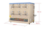 1200C Max 6 Channel Tube Furnace (50mm Quartz Tube) for Hi-Throughput Annealing - GSL-1200X-MGI-6