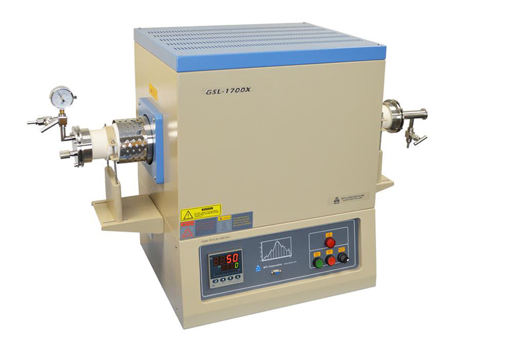 1700°C Tube Furnace w/ 18" heated Zone & 60 or 80 mm OD Alumina Tube and Flange - GSL1700X