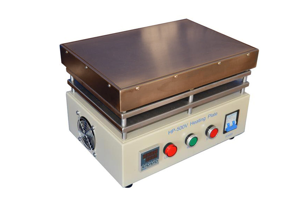 500°C Heating Plate (350L x 240W, mm) with Optional Vacuum Chuck & Pump - HP-500V