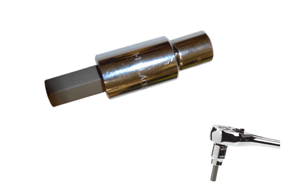 Hex Bit Socket M14 of Torque wrench for CF flange installation CFTQ-M14