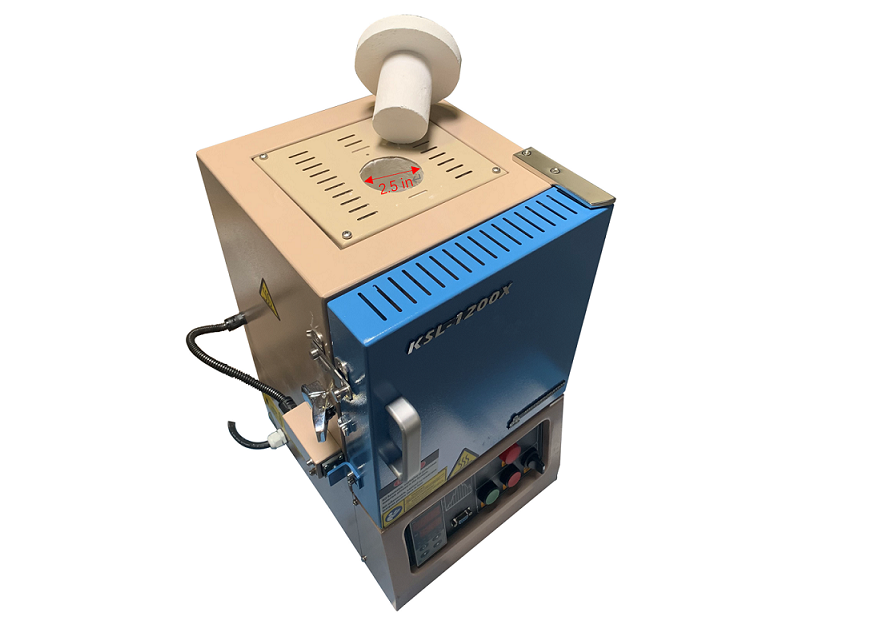 1250C Small Box Furnace (6x6 x7", 4.2 liter) with Programmable Controller - KSL-1200X-J