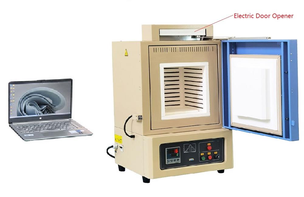 1200°C Muffle Furnace with Motorized Door (30x30x30 cm, 27 L) - KSL-1200X-M-AD