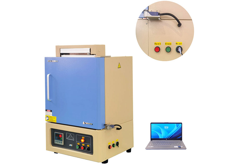 1200°C Muffle Furnace with Motorized Door (30x30x30 cm, 27 L) - KSL-1200X-M-AD