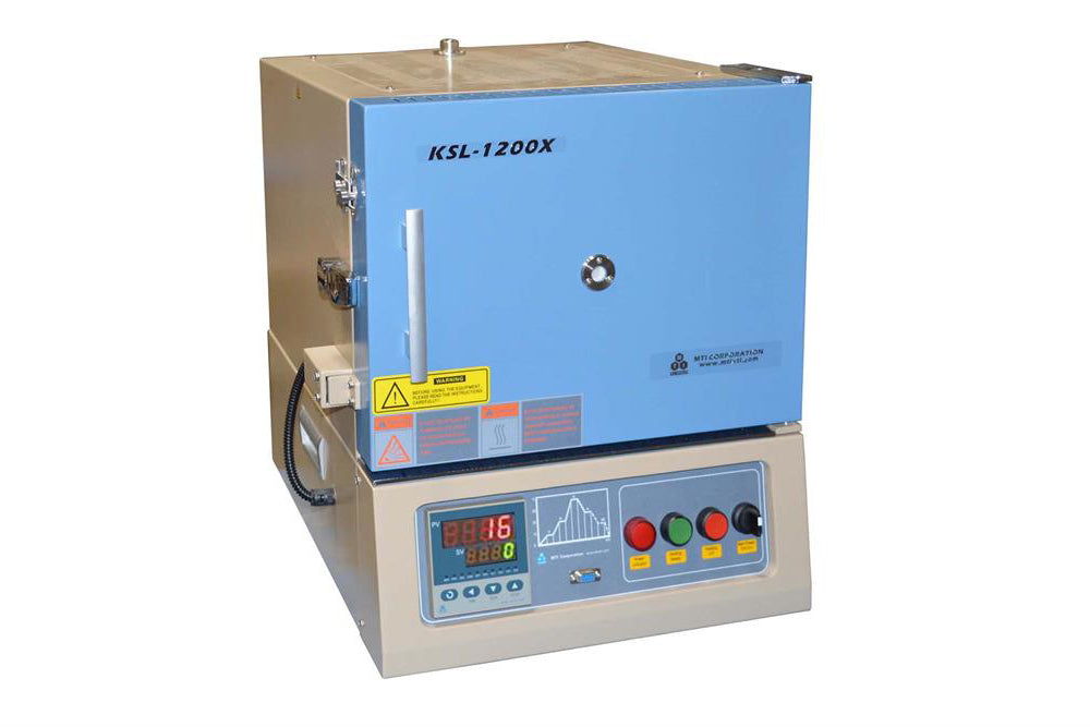 1200C Muffle Furnace (12"x8"x5", 7.2L) with Vent Port & Quartz Window - KSL-1200X