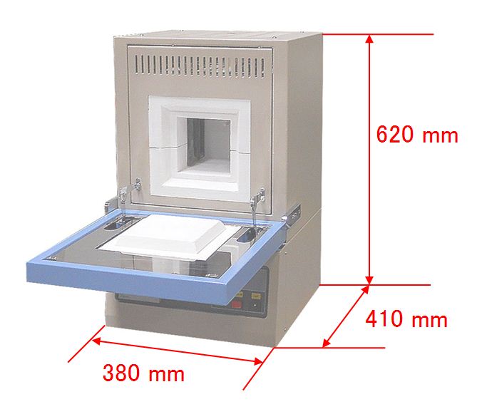1500C Compact Muffle Furnace (4.7"x4.7"x 4.7",1.7L) with Programmable Controller - KSL1500XS