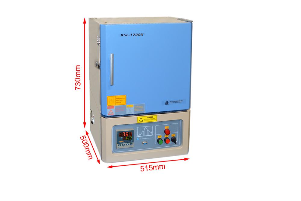 1700C Bench-Top Muffle Furnace, (6"x6"x6", 3.6L) with Temperature Controller - KSL1700XA1