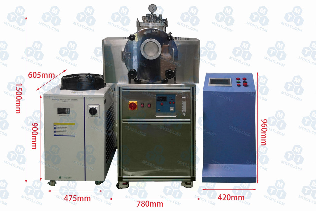 1400ºC Max Vacuum and Atmosphere Controlled Microwave Crucible Furnace - KSL-VMW-1400