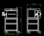 1200C Hydrogen Atmosphere Box Furnace with 5 heated sides and 16"x16"x16" (64 L) Chamber - KSL-1200X-H2