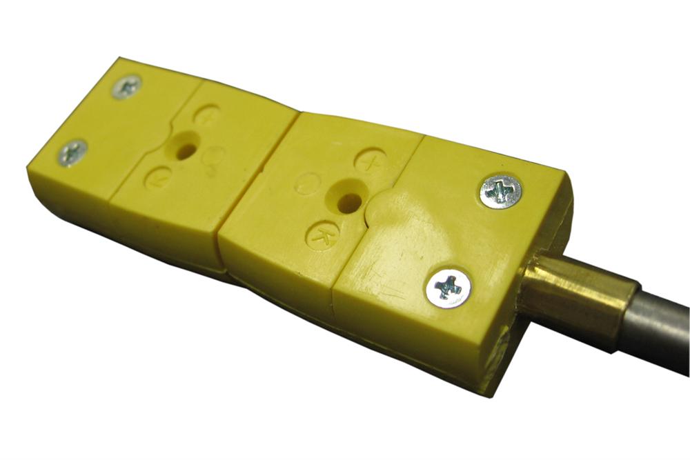 Thermocouple: K type 1/4"OD x 12" L with Alloy sheath and Male Plug for Calibration - TCK12S