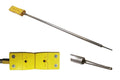 Thermocouple: K type 1/4"OD x 12" L with Exposed Head and Male Plug for Faster Response - TCK12SDT