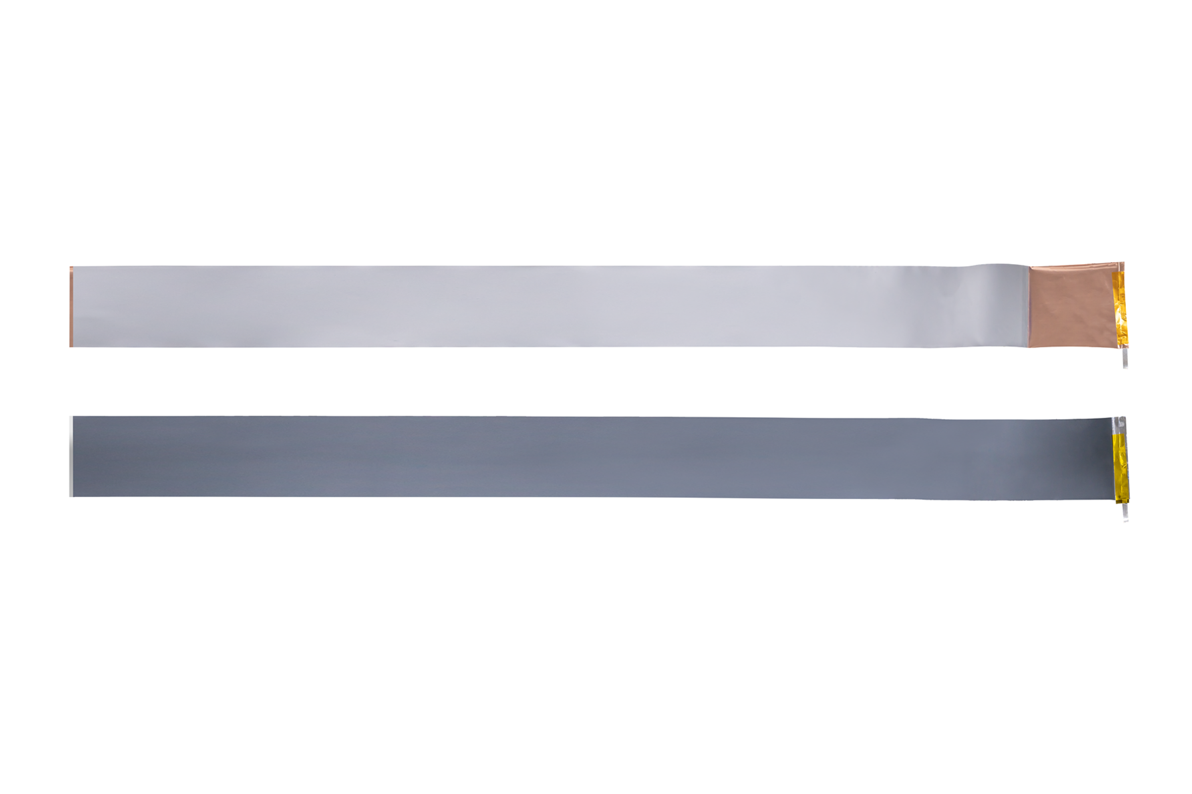 Li-Ion Battery Electrode Strips ( (885-1000mm L x 59.5-62.5mm W x 0.15mm T) for 21700 Cylindrical Cell, (5 anode + 5 cathode)/pack - Lib-ESCC-21700