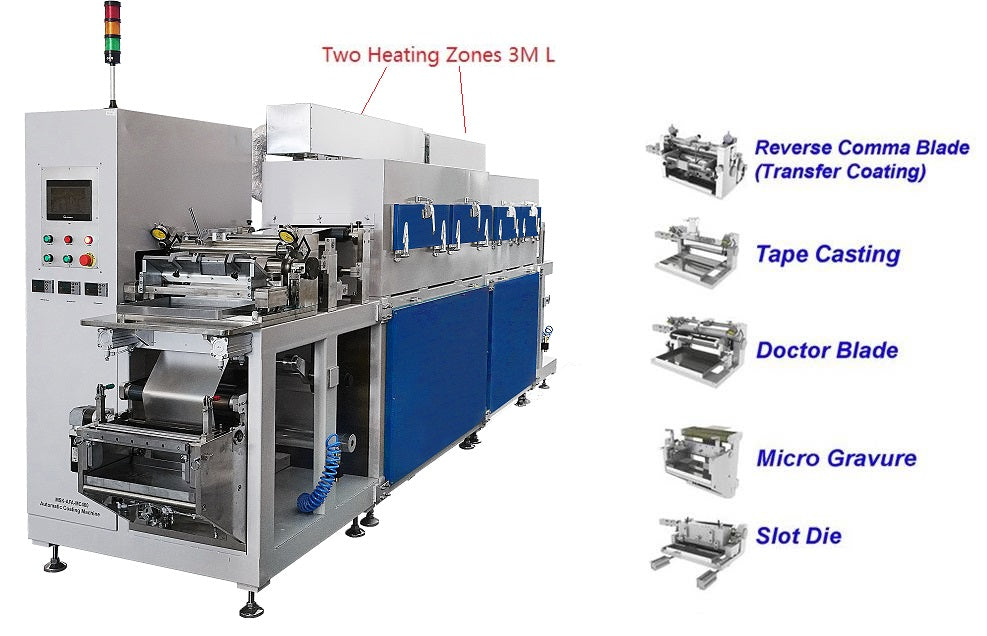 Roll-to-Roll Pilot Coating System with Optional Coating Head and Heating Zone Length - MSK-AFA-MC400