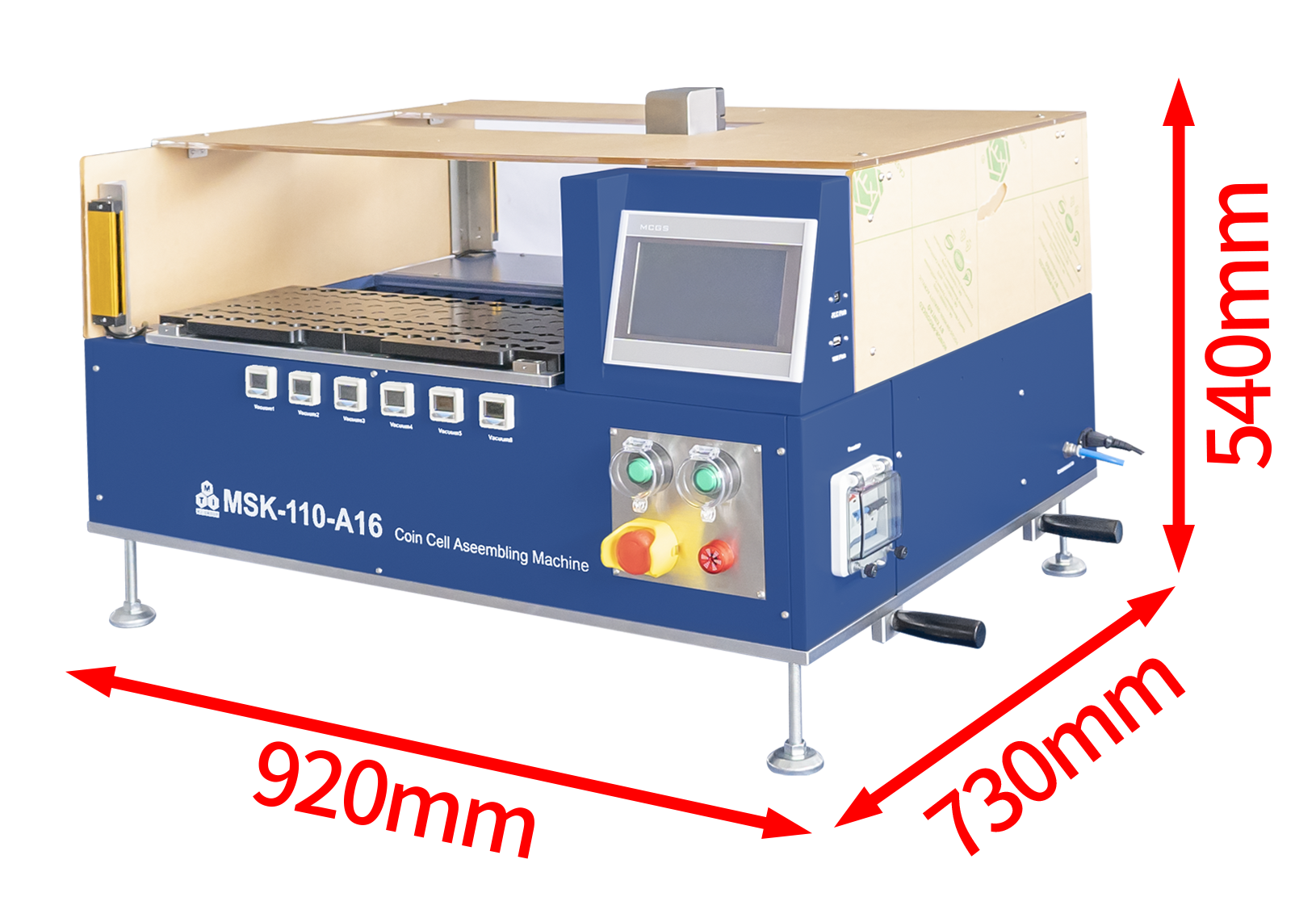 16 Channels Automatic Assembling Machine for All Types of Coin Cells - MSK-110-A16