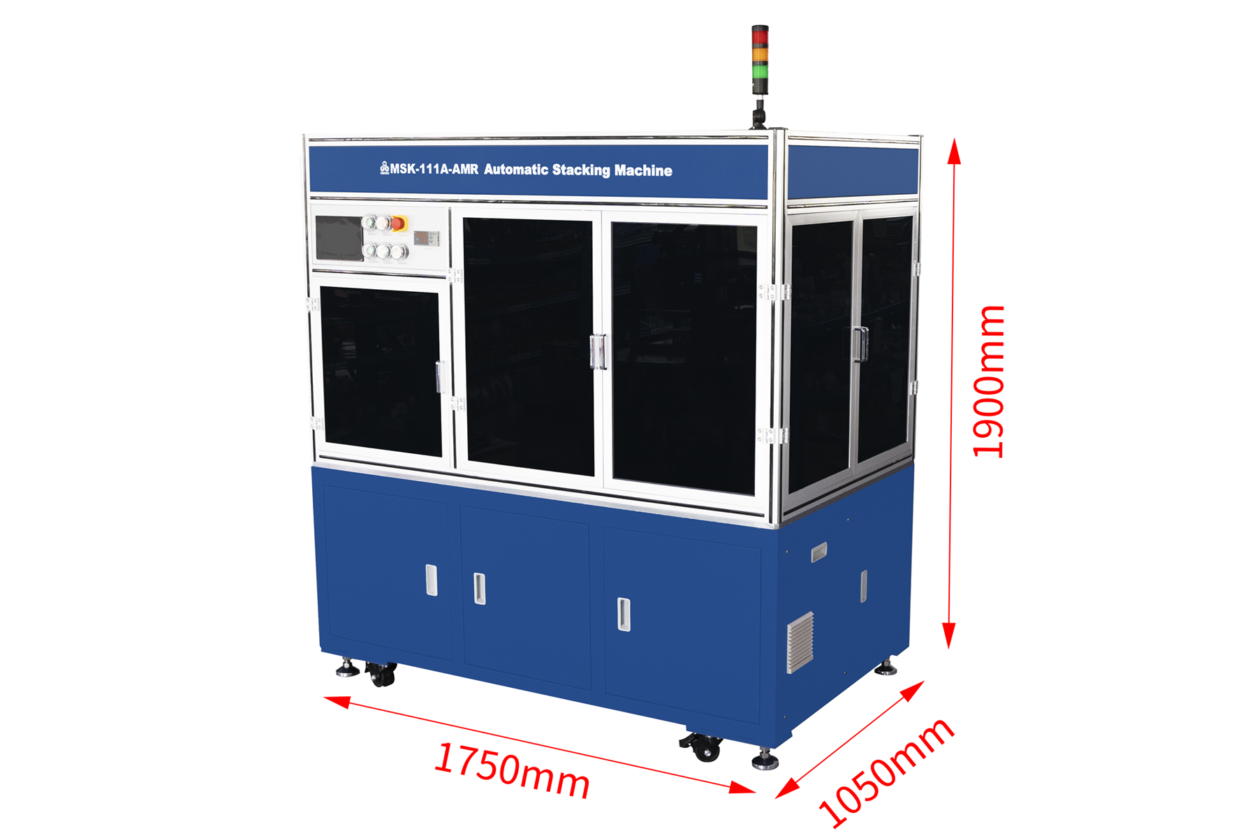 Automatic Stacking Machine with Functions of Taping and Cell Collection for Pouch and Prismatic Cells up to 160x100 mm - MSK-111A-ARM