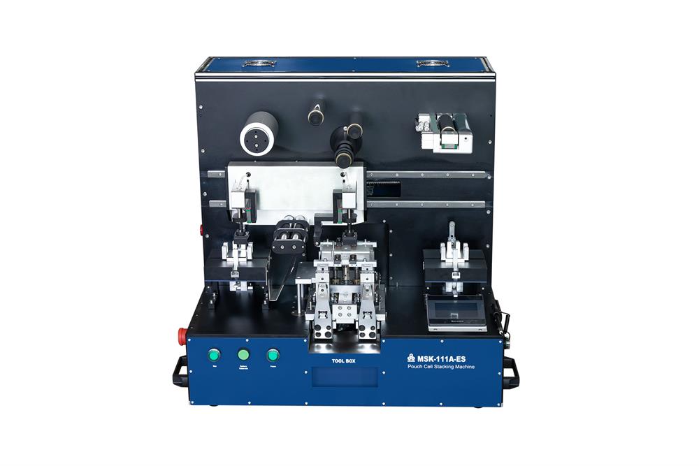 Bench-Top Automatic Pouch Cell Stacking Machine up to 100 mm L x 90 mm W - MSK-111A-ES