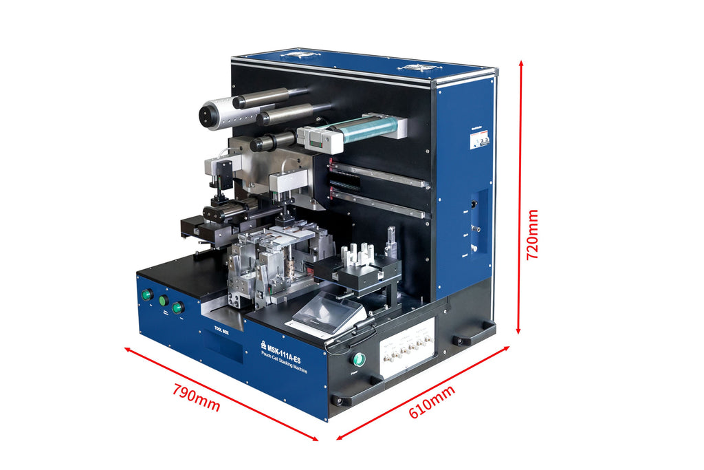 Bench-Top Automatic Pouch Cell Stacking Machine up to 100 mm L x 90 mm W - MSK-111A-ES