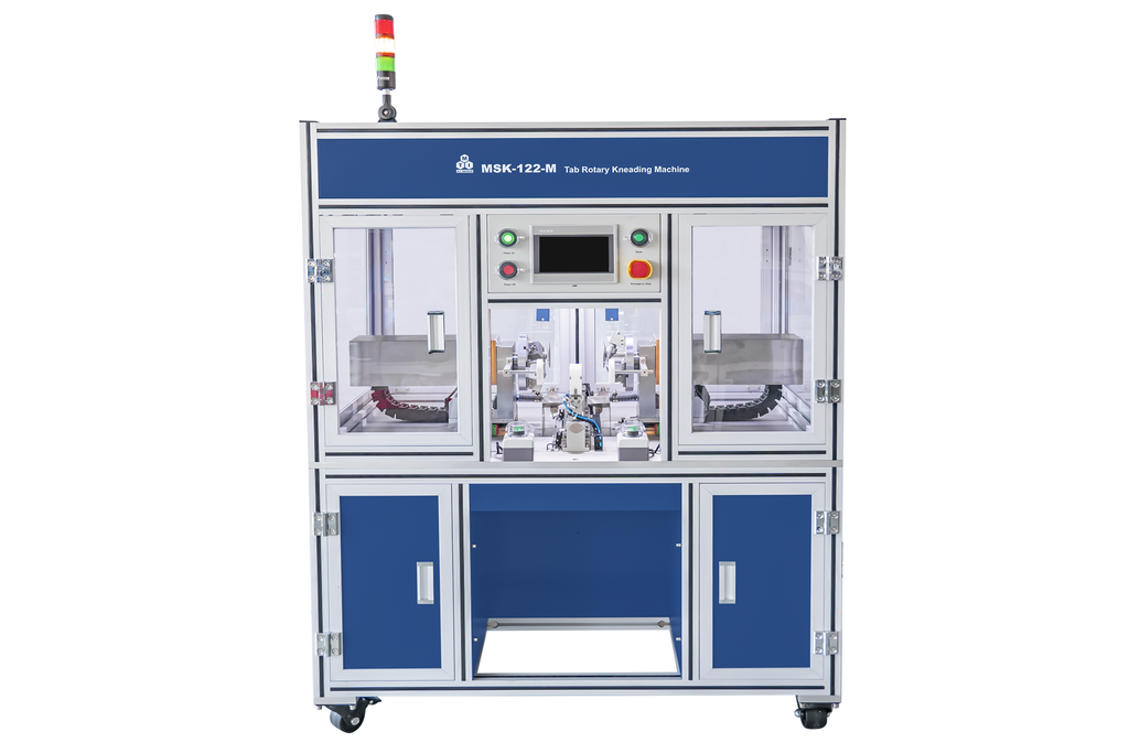 Mechanical Kneading Machine for Large Cylindrical Cells with Tabless Structures (L: 65-150 mm,  D: Φ18-Φ60mm) - MSK-122-M