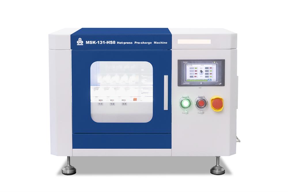 Compact 8-channel Hot Press Machine (Max. 120*80 mm, Single-Side Tabs) for Pouch Cell SEI Formation - MSK-131-HS8