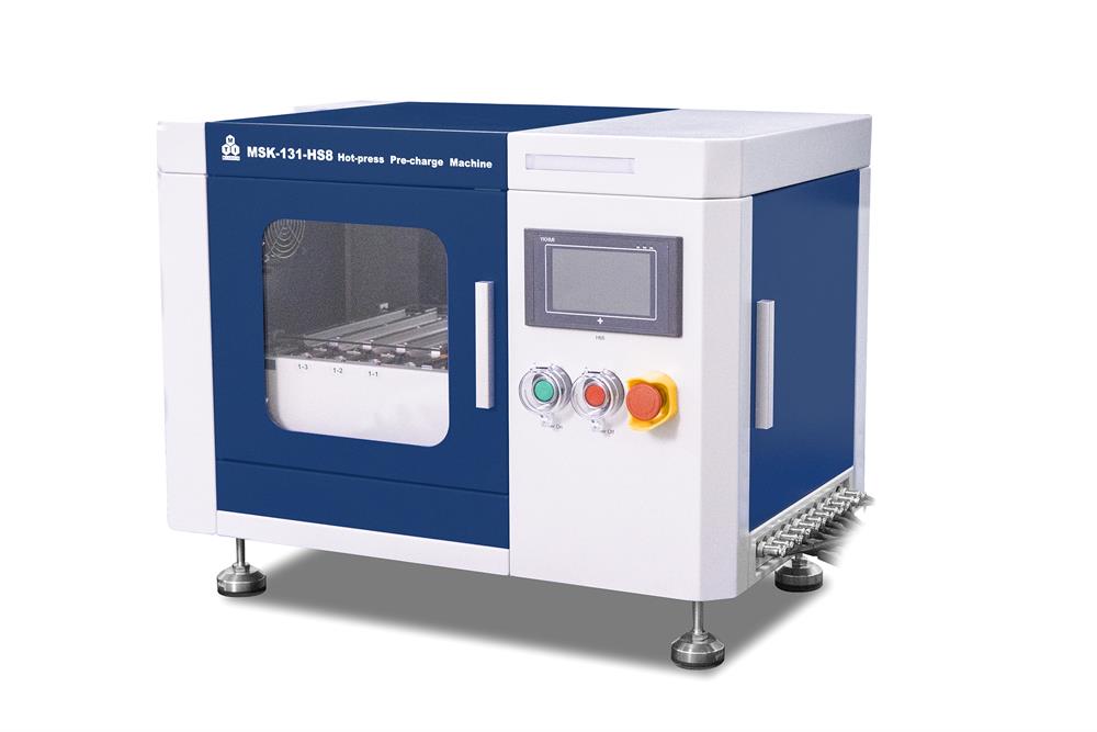 Compact 8-channel Hot Press Machine (Max. 120*80 mm, Single-Side Tabs) for Pouch Cell SEI Formation - MSK-131-HS8