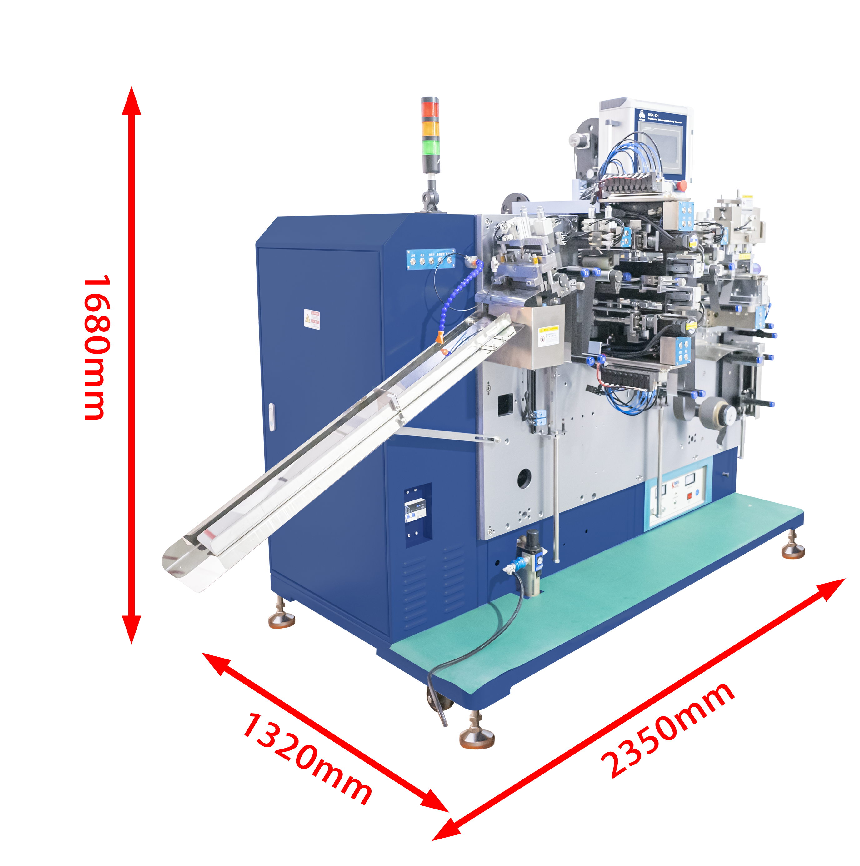 Automatic Roll-to-Stripe Slitting Machine with Integrated Functions of Electrode Cutting, Tab Welding, and Taping for Cylindrical Cell-MSK-521
