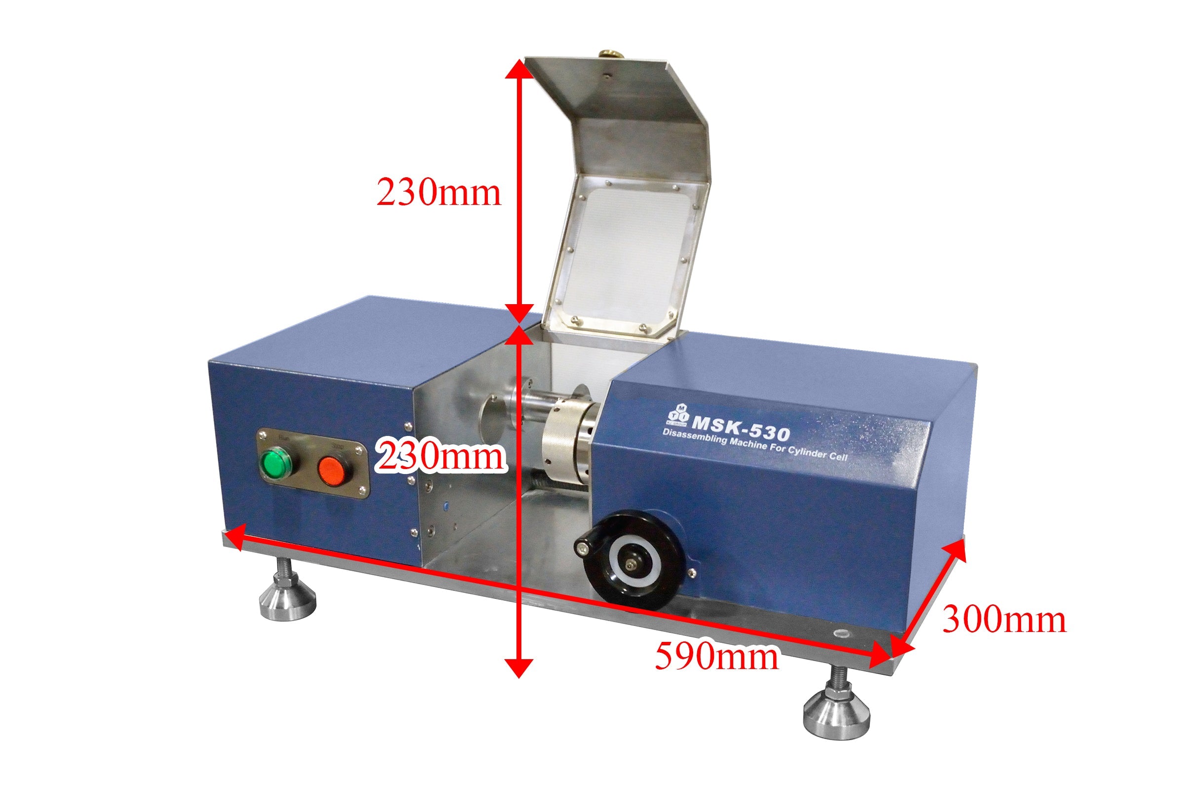 Compact Disassembling Cutter for 18650 Cylindrical Cases (Optional for 21700, 26650 or 32650) - MSK-530