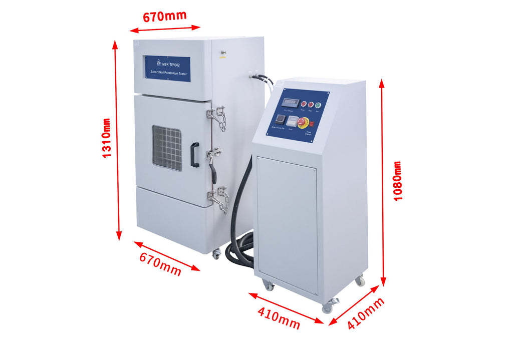 300 kg Pneumatic Nail Penetration Tester for All Types of Li-Ion Batteries - MSK-800-TE9002