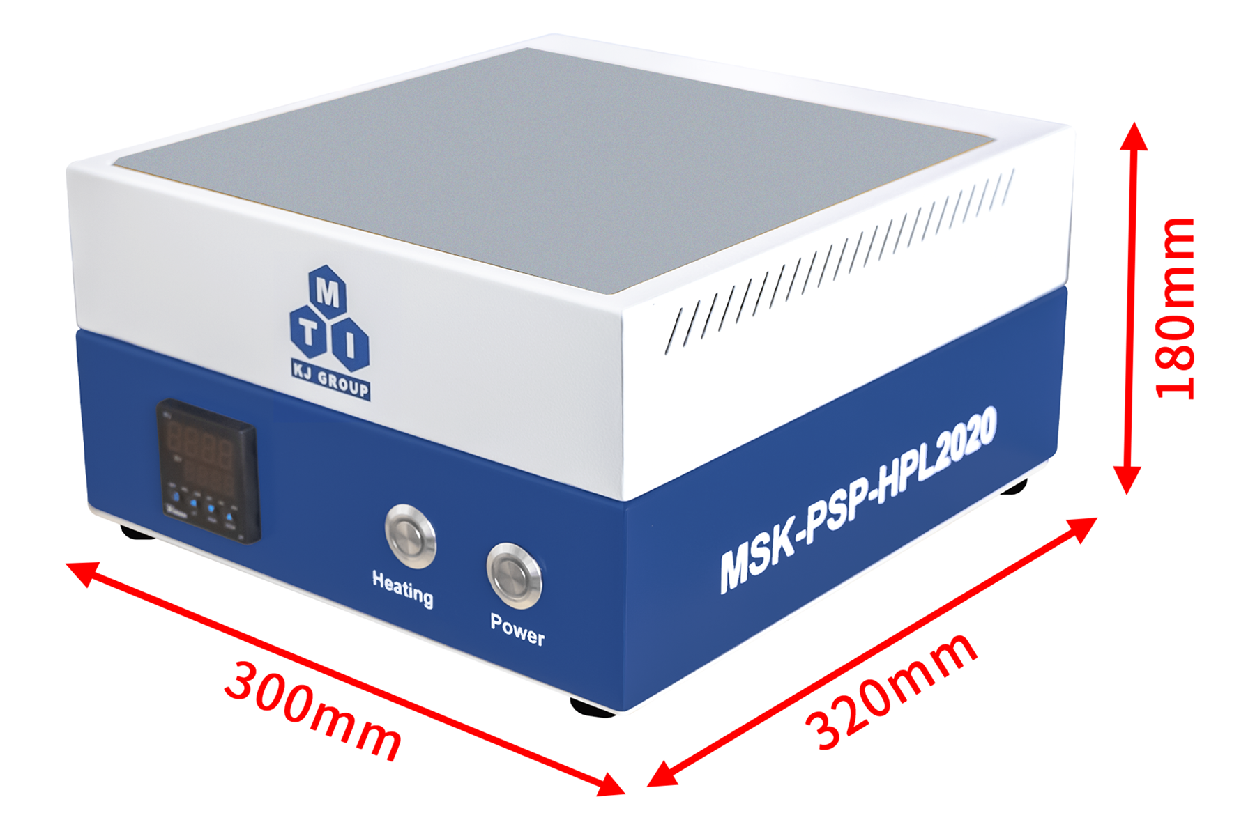 Precise Heating Plate (L200 mm x W200 mm, Max. 250°C) for Perovskite Solar Cells- MSK-PSP-HPL2020