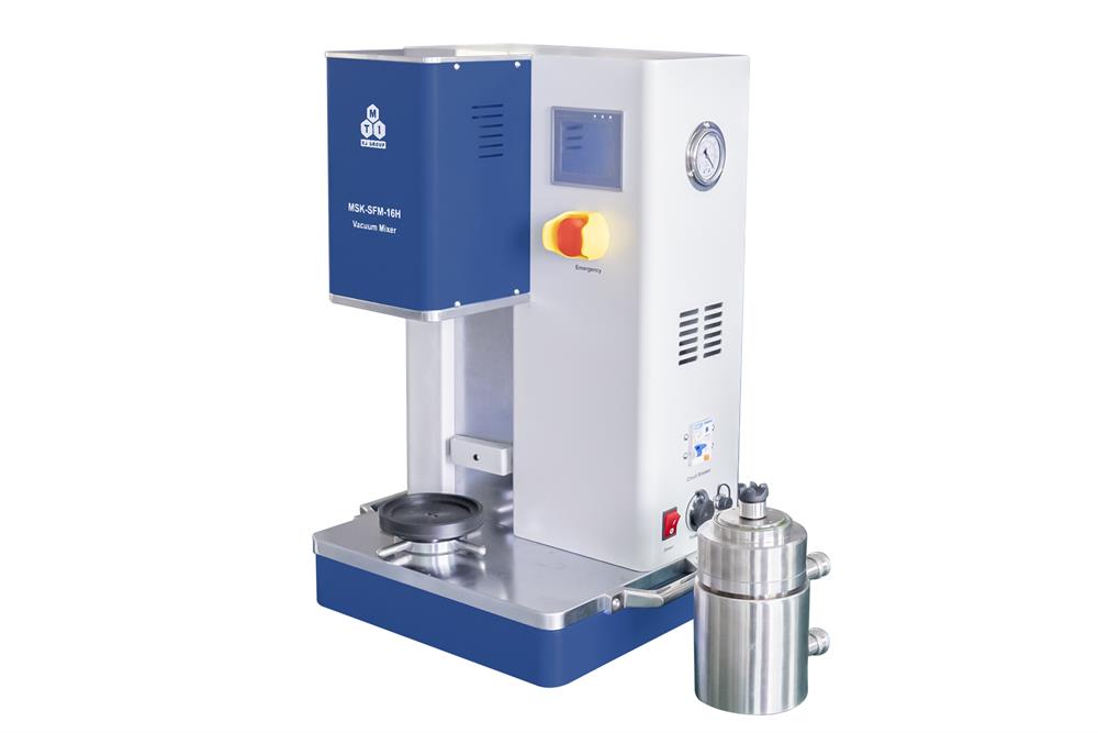 Dual-Shaft Planetary Vacuum Mixer with High Speed (300-1500RPM, 50-1000ml) - MSK-SFM-16HS