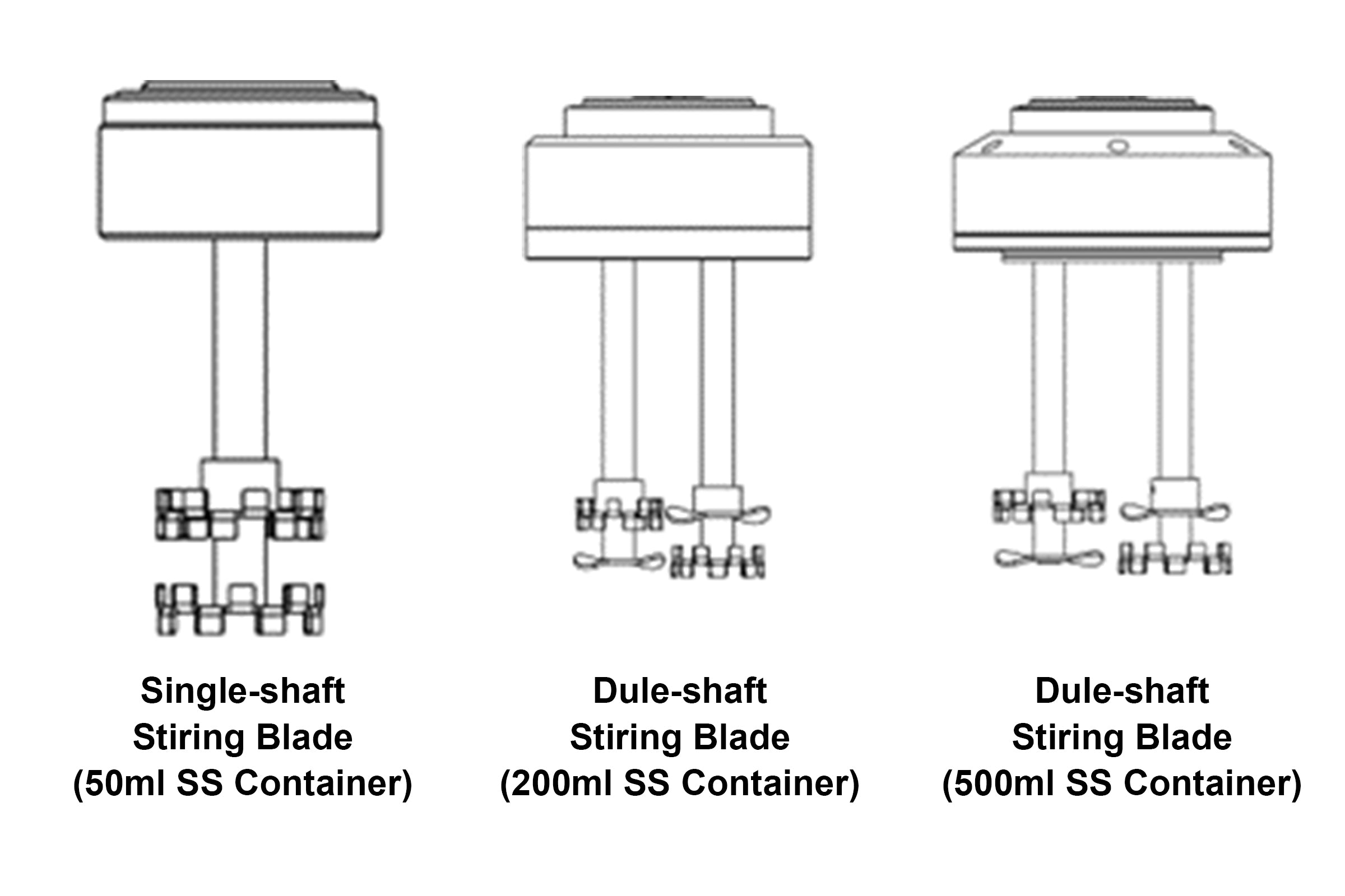 Stainless-Steel Mixing Jar with Blades (Multiple Variable Size) for MSK-SFM-16HS