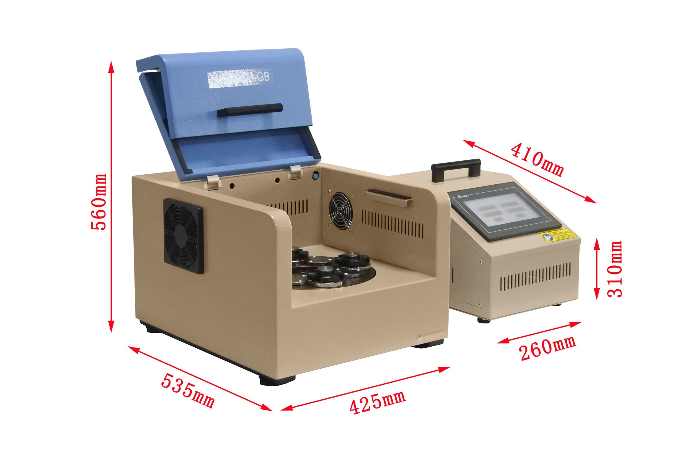 Programmable Planetary Ball Mill w/ Control Unit (4x100ml jar , Ar Gas Compatible) - MSKSFMGB