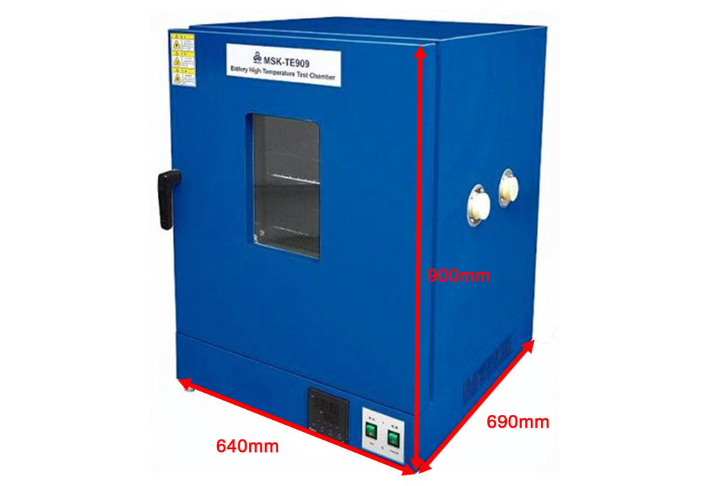 131 L 200oC Max Thermal Abuse Test Chamber w/ Optional Automatic Extinguisher Fixture - MSK-TE909