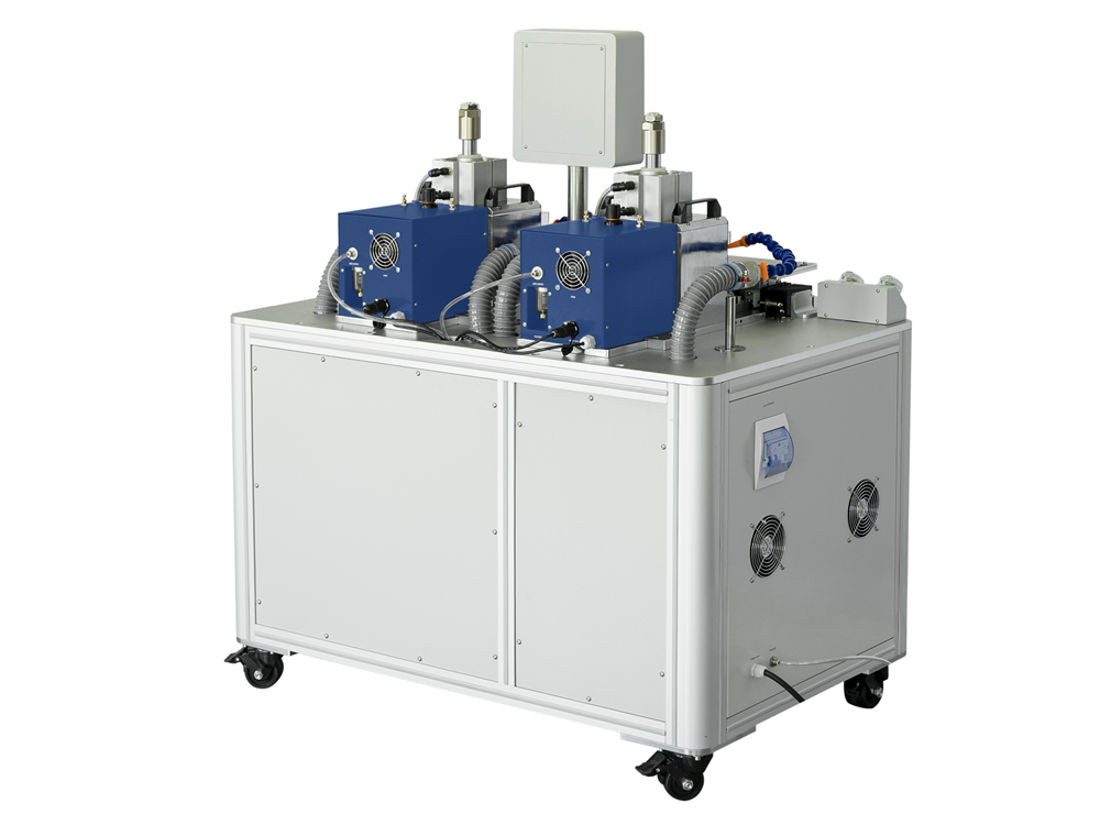 Dual-Station 3000W Ultrasonic Metal Welder( Max. 40 layers) with Fixture on Sliding Rail, 20KHz- MSK-UW-D3000W