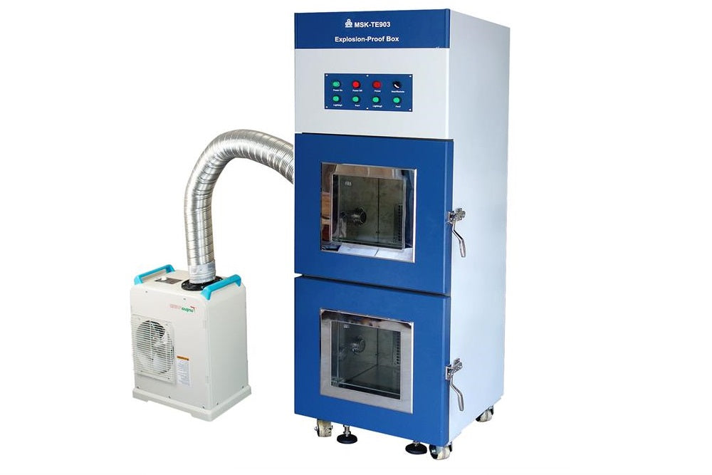 Dual Explosion-Proof Box for Battery Safety Test ( 20"x20"x20", 125L, UN38.3.4.7 & 8 ) - MSKTE903