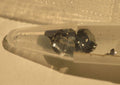 Synthetic MoS2, Size: about 3 mm x 3 mm x 0.1 mm - MoS2synS030301SNUS