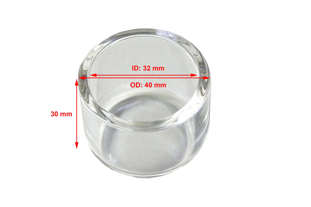 Quartz (SiO2) Cylindrical Crucible