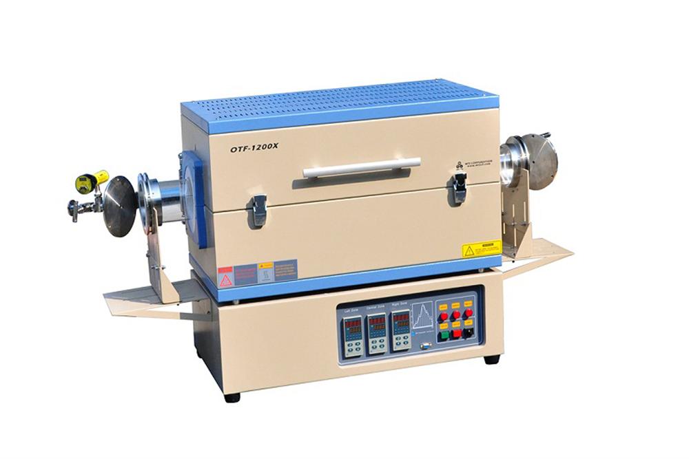 Hinged Vacuum Sealing Assembly with Flange Support for 130 mm 5" dia Tube Furnace - FL125KF25H