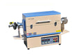 24"L 3 Zone Tube Furnace w/ Hinged Flange & Quartz Tube (80-130mm, 1200C Max) - OTF-1200X-III-SHG