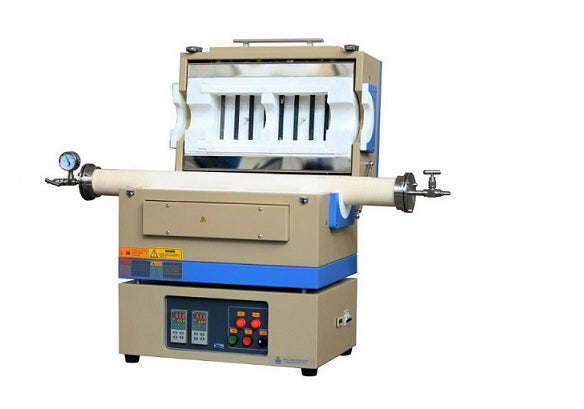 1500C Two Zone Split Tube Furnace with Flange & Alumina Tube (80 mm) - OTF1500XII