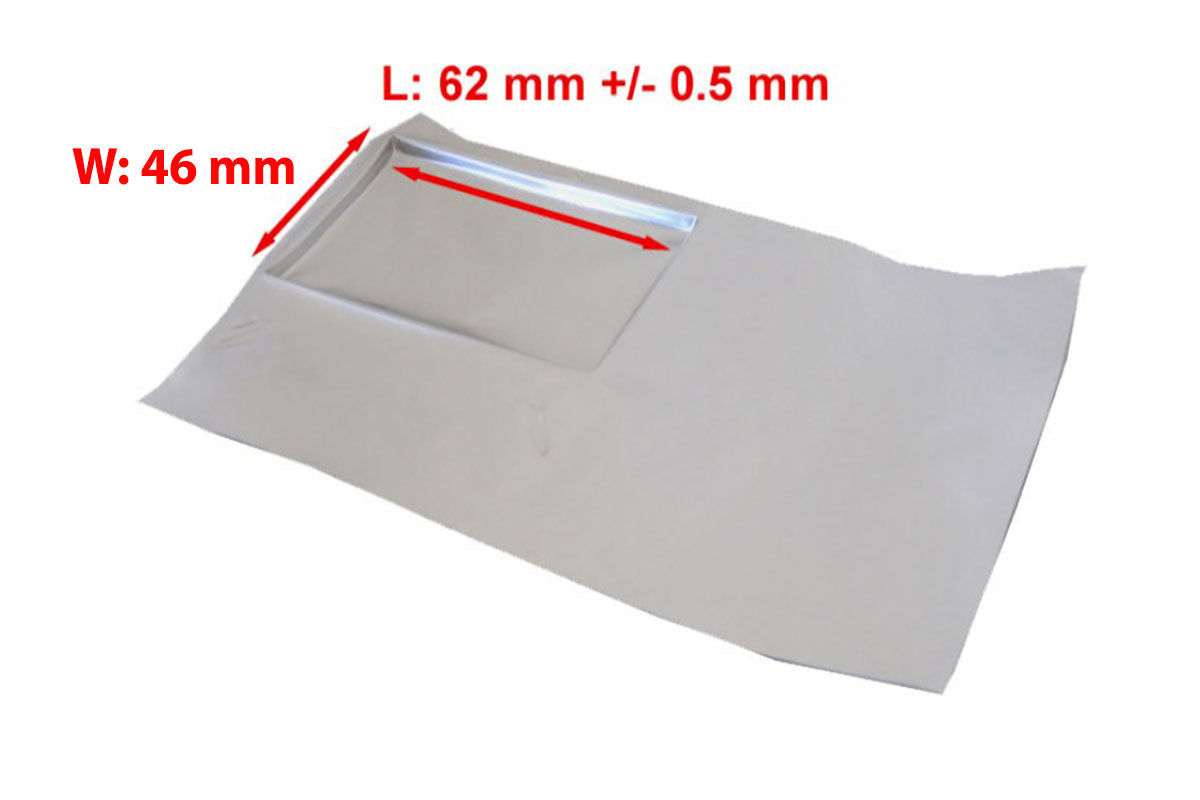Formed 4662 Pouch Cell Case, L 62mm x W 46mm x T 1-6mm, 50pcs/Bag -PLiB-54560