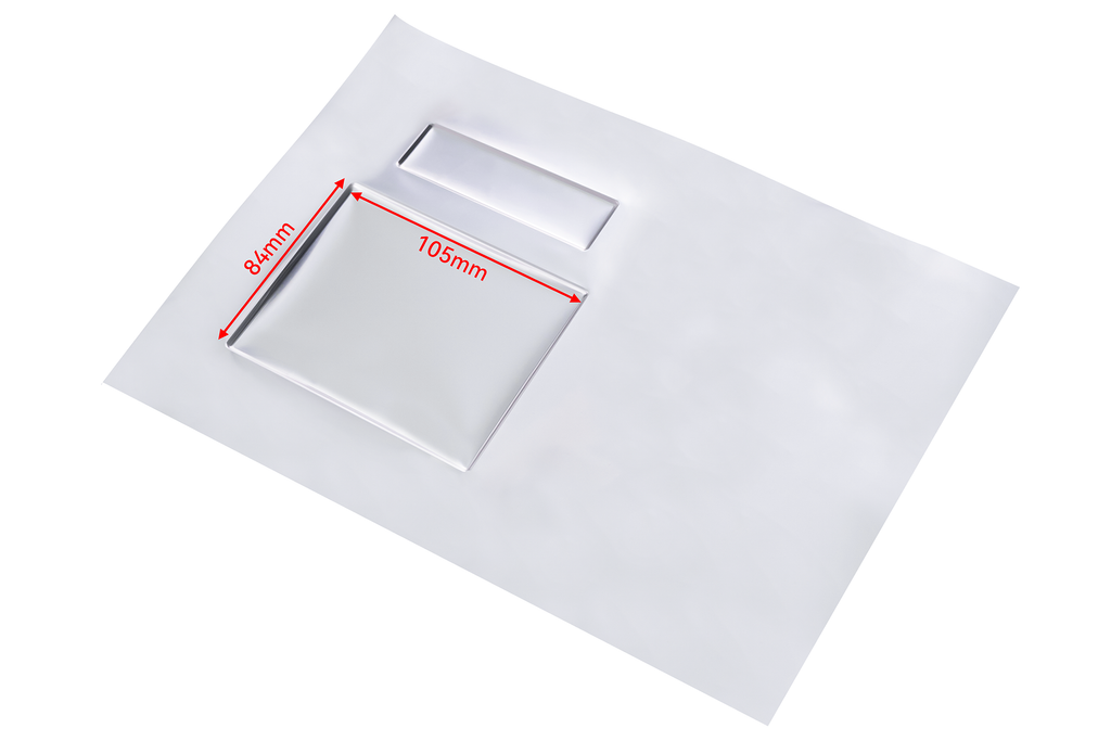 Formed 85120 Pouch Cell Case with Punching Size of L105mm x W84mm x T 3-6mm, 50pcs/Bag -PLiB-85120