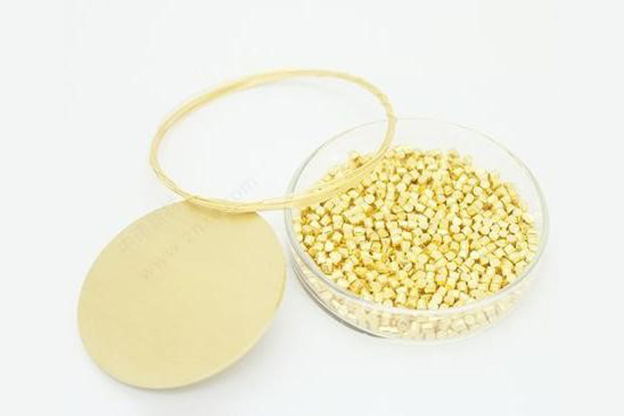 High Purity (99.999%) Gold (Au) Particles (Φ3*3mm) as Evaporation Source for Conductive Metal Layer in Perovskite Solar Cells, 2g/pack - PSC-GP