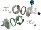 60 mm PTFE Sealing Flange with Valves & Fittings for Corrosive Environment. Tube - FL60-PTFE