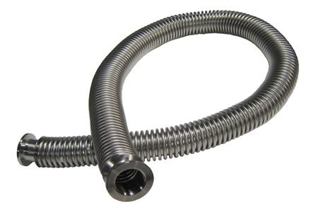 KF-D25 Flexible Stainless Steel Vacuum Hose (Bellows), 1 Meter - KF25PIPE