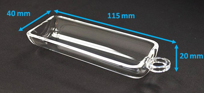 Quartz (SiO2) Boat Crucible