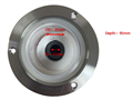 Induction Melting Quartz Assembly with Seven 1/4" Tube Feedthroughs for 100mm O.D. Tube - FL101FT7-OK