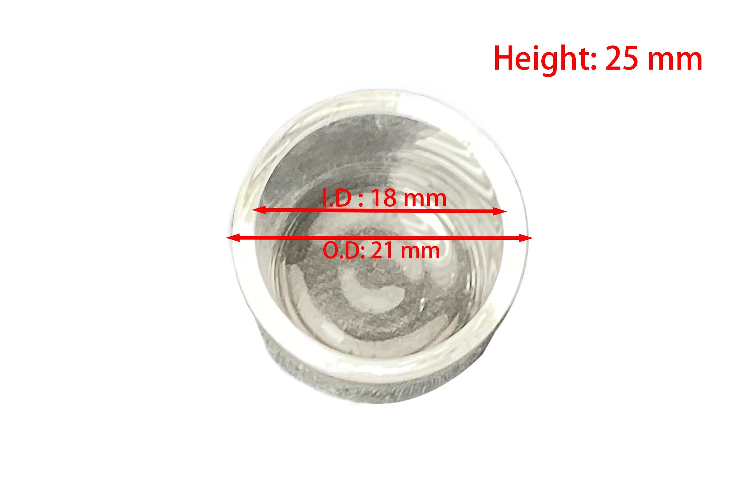 Quartz (SiO2) Cylindrical Crucible