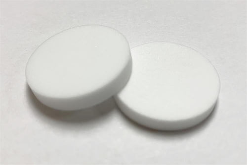 1" Diameter Porous Quartz Frits with Optional Porosity, 1 pc - QF25