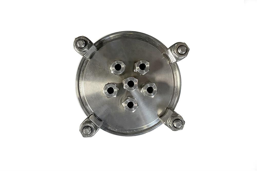 Ti Vessel (1100 ml) with 6 1/4" Feedthrough Ports for VBF-600Ti - RC-Ti1100FT6